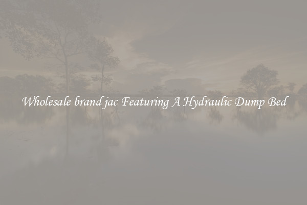 Wholesale brand jac Featuring A Hydraulic Dump Bed