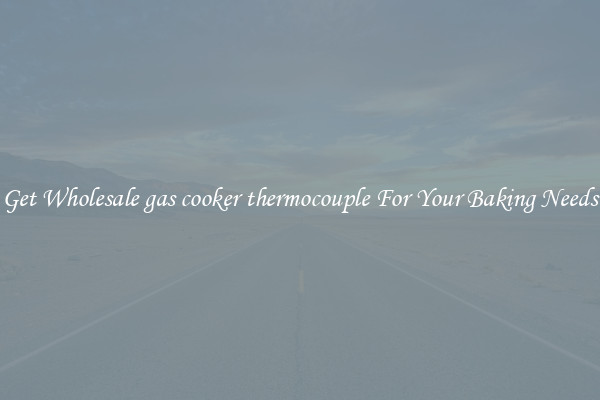 Get Wholesale gas cooker thermocouple For Your Baking Needs