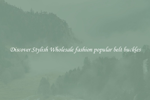 Discover Stylish Wholesale fashion popular belt buckles