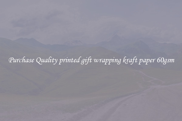 Purchase Quality printed gift wrapping kraft paper 60gsm
