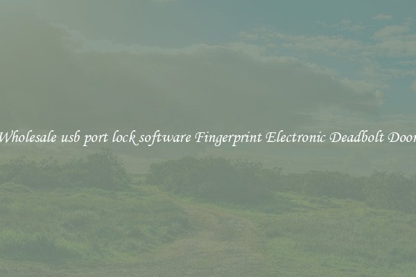 Wholesale usb port lock software Fingerprint Electronic Deadbolt Door 