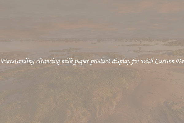 Buy Freestanding cleansing milk paper product display for with Custom Designs