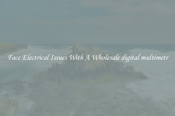 Face Electrical Issues With A Wholesale digital multimetr