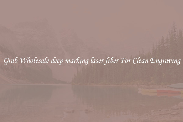 Grab Wholesale deep marking laser fiber For Clean Engraving