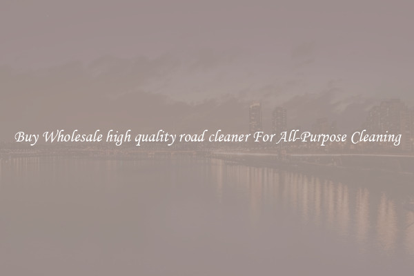 Buy Wholesale high quality road cleaner For All-Purpose Cleaning