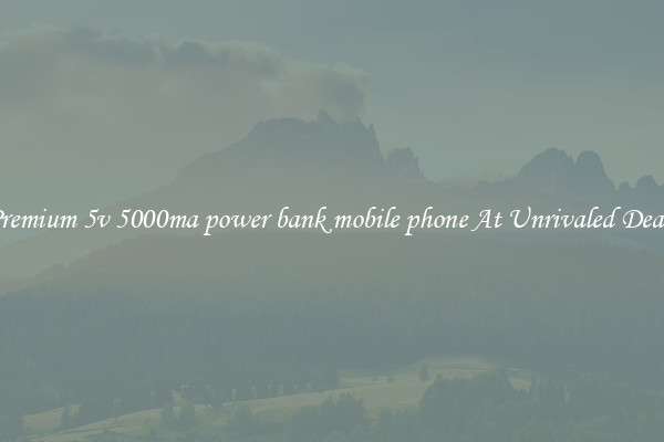 Premium 5v 5000ma power bank mobile phone At Unrivaled Deals
