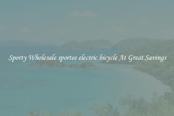 Sporty Wholesale sportee electric bicycle At Great Savings