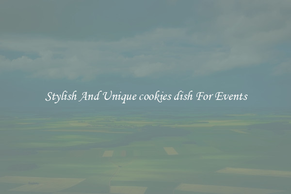Stylish And Unique cookies dish For Events