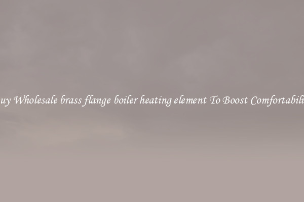 Buy Wholesale brass flange boiler heating element To Boost Comfortability