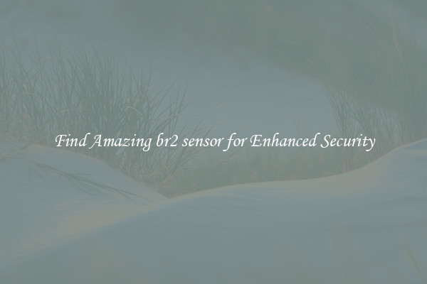 Find Amazing br2 sensor for Enhanced Security