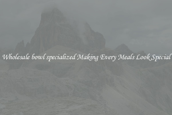 Wholesale bowl specialized Making Every Meals Look Special
